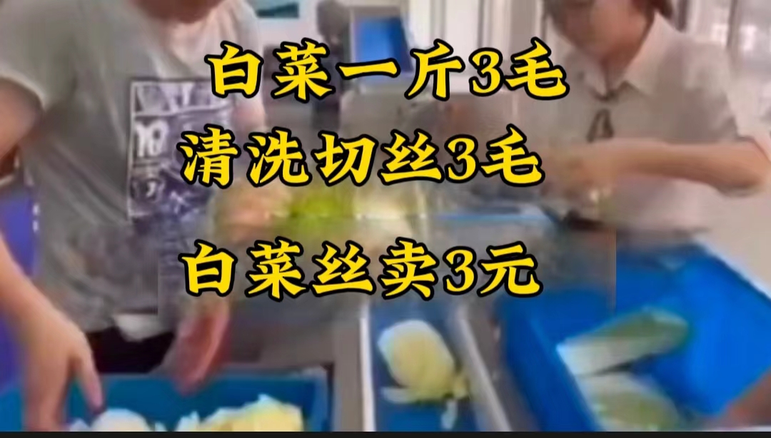 白菜凈化切絲視頻